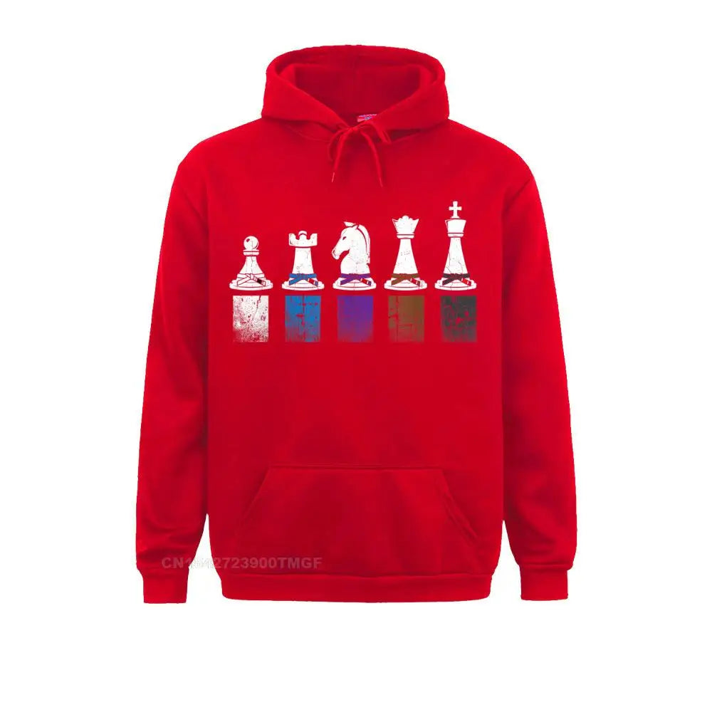 Hoodies Jiu jitsu Belt Rank Chess Vintage BJJ Oversized Hoodie Summer Long Sleeve Men Sweatshirts Cool Sportswears 2021 Newest