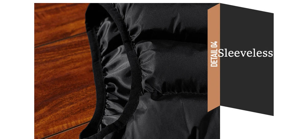 Winter Men's Padded Vest Coats Casual Outdoor Mountain Ski Warm Windbreaker Sleevless Jacket Men Climing Hunting Vests Clothing