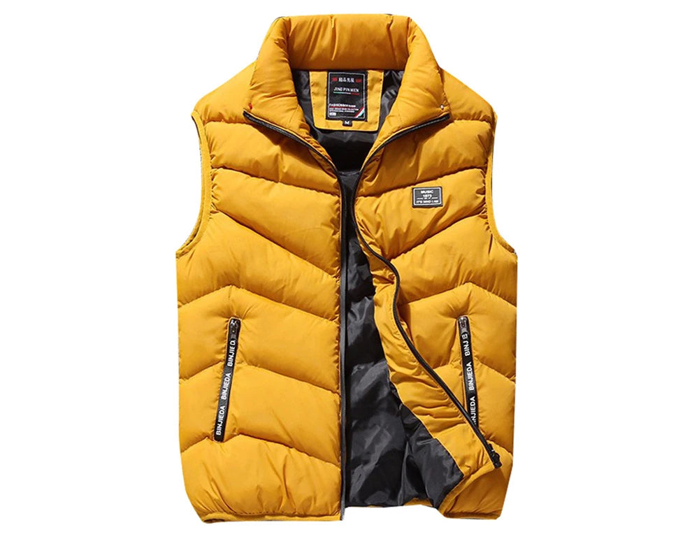 Winter Men's Padded Vest Coats Casual Outdoor Mountain Ski Warm Windbreaker Sleevless Jacket Men Climing Hunting Vests Clothing