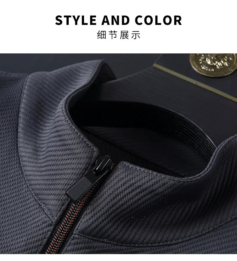 (jackets + trousers) 2025 spring fashion men jackets Man coats long sleeve men's casual jackets men A set of clothes size M-5XL